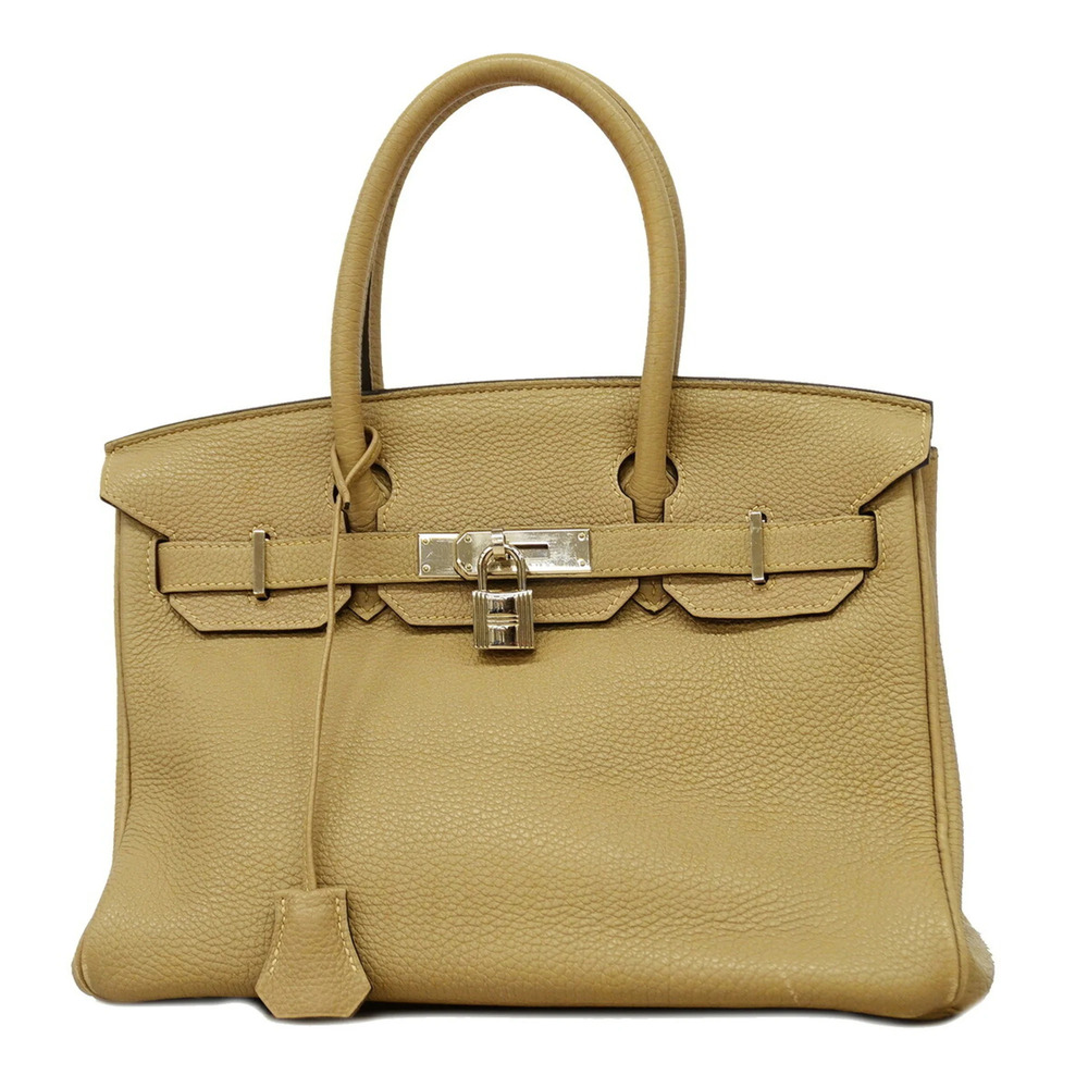 Hermes Birkin 30 Togo Leather Handbag, Turtledove Grey, □O Stamp, Women's